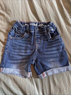 Cat & Jack Dark Blue Cuffed Denim Shorts